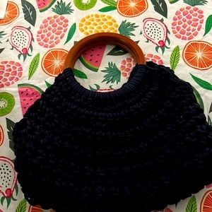 Hand Crafted Crochet style purse that is small